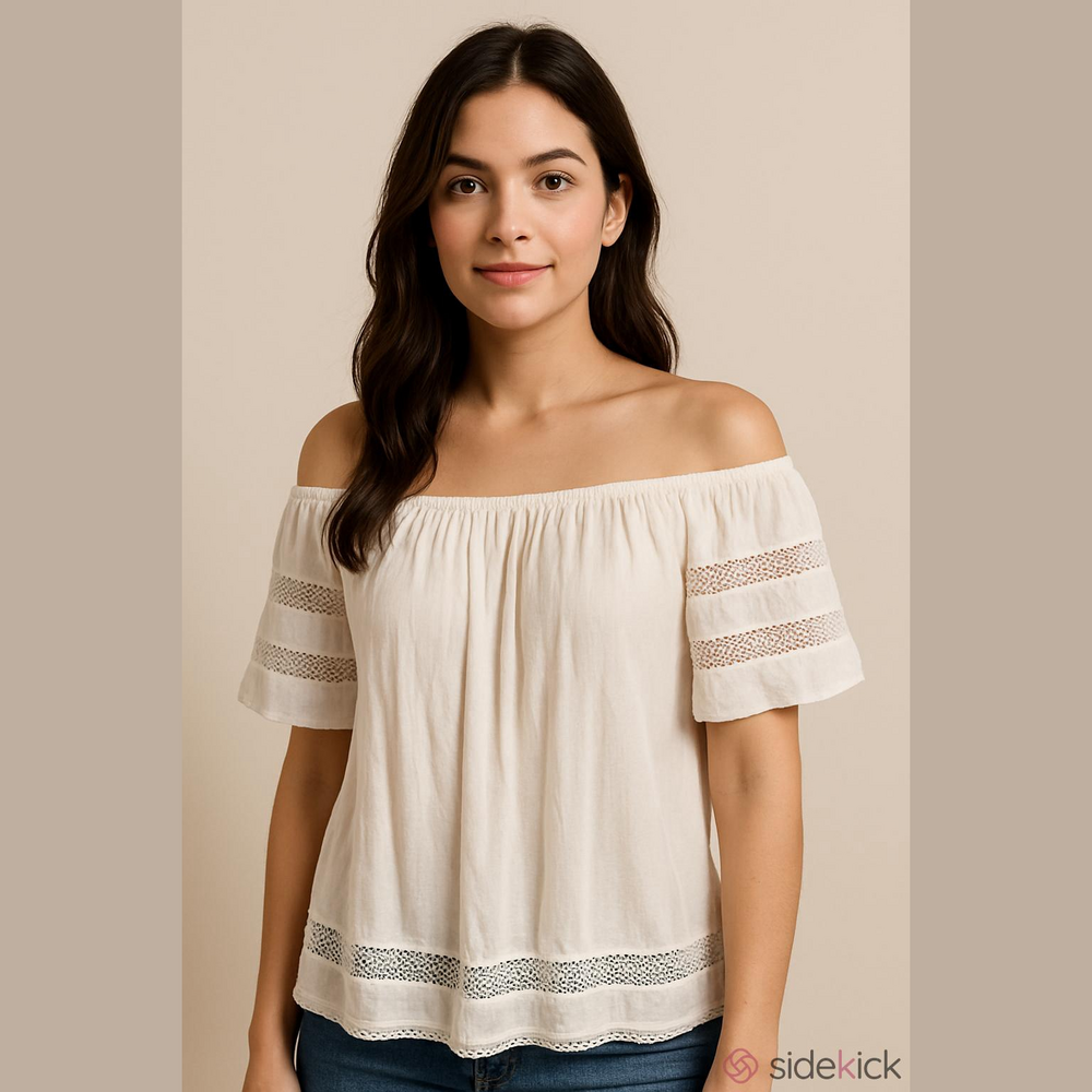 SO Teen Girls Off-Shoulder Top - Large (Juniors)